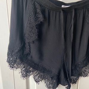 Khloe Black Lace Shorts